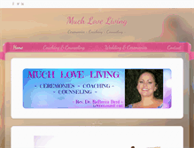 Tablet Screenshot of muchloveliving.com